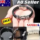 To My Son Grandson Bracelet Love You Forever Braided Leather Knot Jewelry GiHA