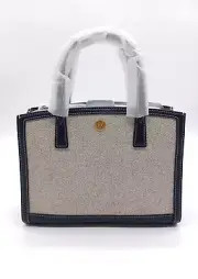 TORY BURCH Small Walker Canvas Satchel Bag