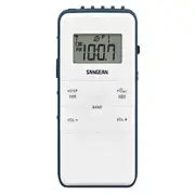 Sangean DT-140 Pocket Radio - White