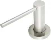 Meir Round Soap Dispenser - Premium Stainless Steel Mechanism, Fits Seamlessly Beside Sinks and Basins, Easy Top Refill Technology, 500ml Capacity to Reduce Frequent Refilling - PVD Brushed Nickel