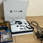 二手 免運 可面交 PLAYSTATION 4 PRO PS4 主機 限量特仕機 附手把 遊戲片