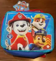 Paw Patrol Marshall, Rubble & Chase Insulated Lunch Box Bag, Blue/Red
