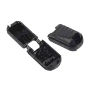 Zipper Pull Tabs, 25 Pack Cord Ends Extension Zip Fixer 21mm, Black