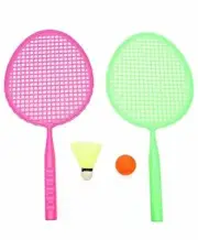 Badminton with 1 Ball and 1 Shuttlecock for Kids (Multicolor)
