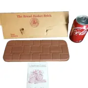 New Vintage Longaberger Pottery The Bread Basket Brick Item #30074