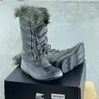 SOREL Women's Joan of Arctic Waterproof Boot - Quarry, Black - 8.5 NWB S086