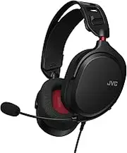 JVC Extremely light Gaming Headset for Superior Comfort, 40mm Driver Unit, Detachable Microphone and Cable, Clear Microphone Performance, 199g Ligthweight Design – GG-01-B (Black)