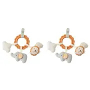 2x Jiggle & Giggle Safari Activity Toy Baby/Infant Kids Learn/Sensory Play 0m+