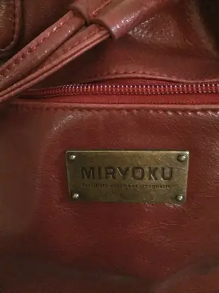 MIRYOKU水桶包（酒紅色）9成五新 免運