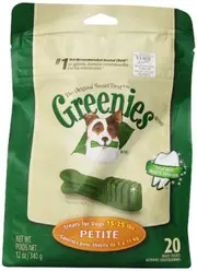 Original Canine Dental Chews - Petite Size - TREAT-PAK Package (355mL) - 20 Count