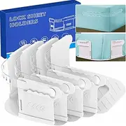 Lock Sheet Holders Set, 4 Pack Bed Sheet Holder to Keep Sheets Firm & Tight, Heavy Duty Bed Sheet Corner Fastener Fits All Mattress, Easy Installation (New Upgraded)