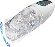 Male Masturbator Oral Male Sex Toy, 3 Motor & 5 Biting & 8 Vibrating Penis Stroker, Blowjob Glans Mens Vibrator with Realistic Throat Adult Sex Toys Pocket Pussy for Men Masturbation
