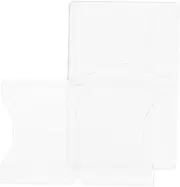 Gogogmee 2Pcs Acrylic Stencils for Leather Wallet Patterns DIY Coin Bag Templates with Precise Measurements Easy to Clean Design for Crafting and Leather Projects