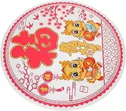 ULDIGI 20Pcs Year Window Stickers Static Character Clings for Festive Decoration Material Easy to Apply for Homes Offices and Celebrations