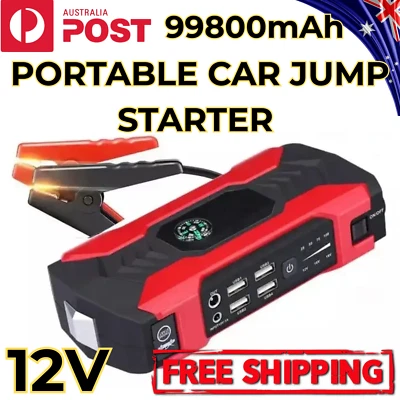 Car Jump Starter 99800mAh Power Bank Pack Battery Charger Booster Portable 12V