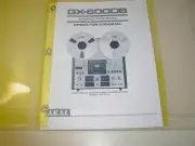 AKAI GX-600DB REEL TO REEL OPERATOR'S MANUAL FREE SAME DAY SHIPPING