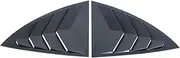 Side Vent Window Louver Compatible for Tesla Model Y 2020-2022 2023 Carbon Fiber Rear Window Shutter Spoiler Panel Cover Trim Car Styling(Carbon Fiber Plastic)