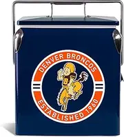 The Memory Company | Licensed NFL 13L Retro Logo Cooler,Denver Broncos
