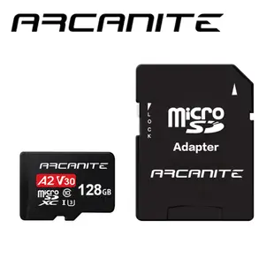 ARCANITE MicroSDXC U3 V30 A2 128GB記憶卡
