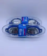 2 LOT Air Cushioned ADULT UV Protection Silicone Head Strap Swim Goggles NEW