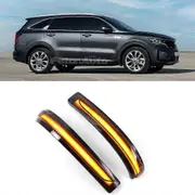2Pcs Turn Signal Indicator Lamp For Kia Sorento 2016 2017 2018 2019 2020 Dynamic LED Side Mirror Blinker Flowing Light