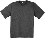 [SPORT-TEK] Heather Contender™ Tee Shirt. ST360 Graphite Heather XL