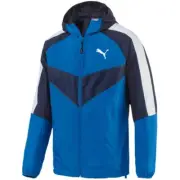 NWT Puma PWRVent Windbreaker Jacket Blue Gray Glanz Nylon Medium