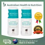 2 x MOOGOO NATURAL DEODORANT + FREE SAME DAY SHIPPING