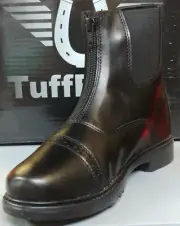 NEW In Box Children TuffRider Starter Front Zip Paddock Boot Mocha Brown