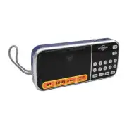 Blue Multifunctional Digital MP3 Pocket Speaker AM/FM Radio Bluetooth/USB/SD/AUX
