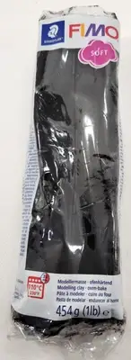 FIMO - Modeling Clay Soft - Black - 1lb - for Crafts & Hobbies
