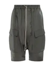 Cargo Pods drop-crotch shorts IT52,IT50,IT46 Black