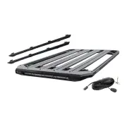 150x125 Roof Rack Flat Platform & LED Light Bar for Nissan Navara NP300 Dual Cab