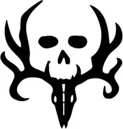 HaiRxr Fashion Car Stying Deer Hunt Hunting Punisher Decal Sticker Car Decal Window (Color : Black)