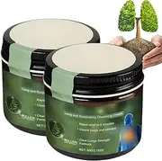 2PCS Mullein Clear Lung Repair Cream,Clear Lung Repair Cream,Cre/am for Improve L/ung Health,Mullein Leaf Extract for Lungs,Lu/ng Strengthener,Powerful L-ung Support & Cleanse for Smokers(60G)