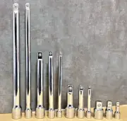 CRAFTSMAN TOOLS 11 PC 1/4 3/8 1/2 Drive RATCHET WRENCH SOCKET EXTENSION SET
