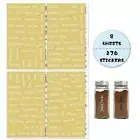 276Pcs Spice Labels Stickers Clear Decals for Kitchen Canisters Glass Jars