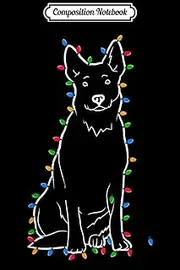 Composition Notebook: Australian Cattle Dog Christmas Tree Pine Xmas Dog Gift Journal/Notebook Blank Lined Ruled 6x9 100 Pages