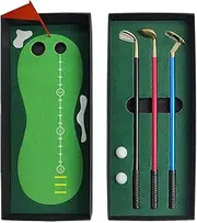 Ｓｉｍｈｏａ Desktop Golf Ball Pen Gift Set, Golf Pen Gifts, Golf Accessories Fun Toy, Mini Desktop Games, Golf Pen Set for Men Women Boyfriend