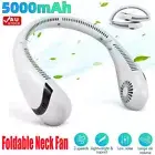 5000mAh USB Neck Hanging Fan Cooling Air Cooler Portable Mini Air Conditioner