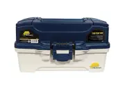 Plano Two Tray Fishing Tackle Box - Model: 6202-06 - Blue/White New