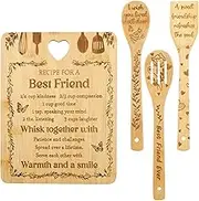 Bamboo Chopping Board Set, Thick Chopping Board, for Meat Fruit Veggies Cheese,Easy to Clean, Meal Prep Wooden Cutting Boards, Perfect as Kitchen Tools & Gadgets (01)