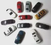 12 Model Railway Cars HO OO Scale 1:100 Multi-Coloured, Roads & Scenery, Farms