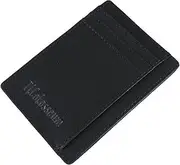 [Generic] Il Colosseum Front Pocket Minimalist Genuine Leather Card Holder Wallet (Crazy Horse Black)
