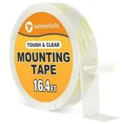 Double Sided Tape Heavy Duty, Clear Mounting Tape Waterproof Transparent Tape...