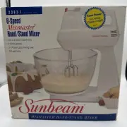 Vintage NEW SEALED Sunbeam 6-Speed Mixmaster Hand / Stand Mixer Model 2362-1