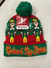 CHRISTMAS ELF RAISED BY ELVES BEANIE HAT NEW WITH TAGS