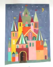 PLD Melanie Mikecz Princess Castle Handpainted Needlepoint Canvas
