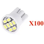 100x White T10 194 168 921 Wedge 8-2835-SMD LED Bulb Interior Cluster Lights (for: BMW)