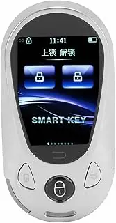 LCD Touch Screen,Remote Control Key,Anti Lost,Convenient Use,Touch Screen,Keyless Entry Remote Key,Smart Design,for One Button Start Vehicle (Silver)